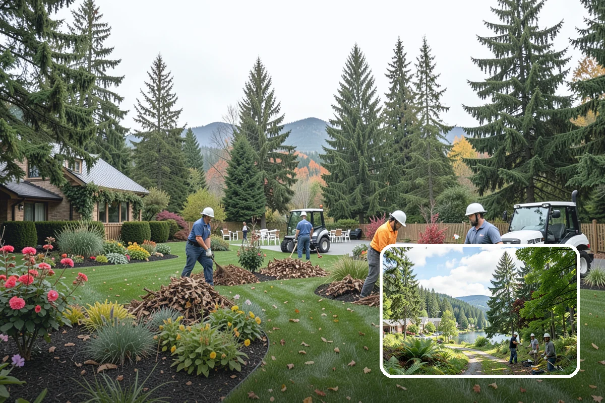 Rubber Mulch Installation in Lake Forest Park, King County, WA - Never decomposes or needs replacing