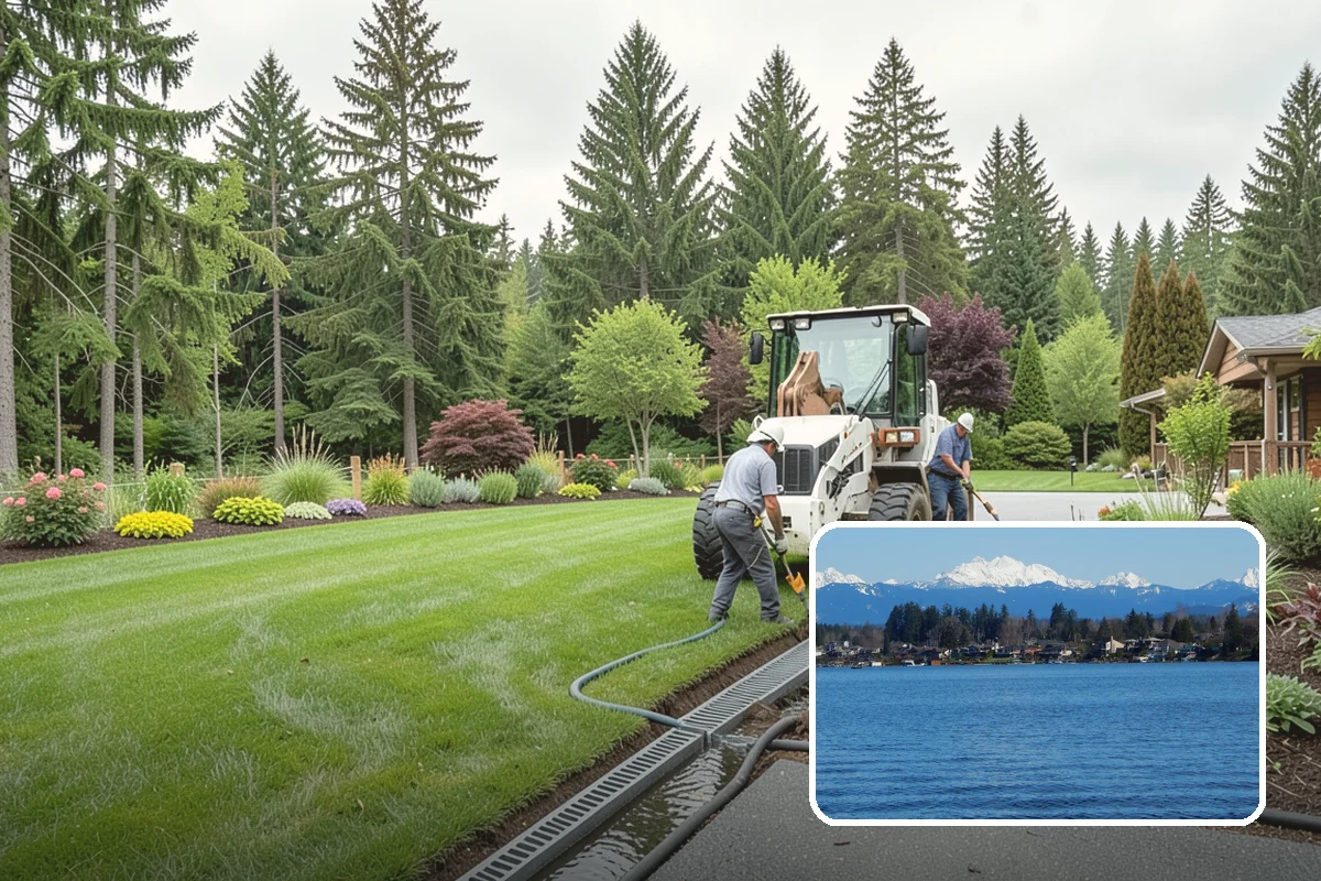 Rubber Mulch Installation in Lake Stevens, Snohomish County, WA - Never decomposes or needs replacing