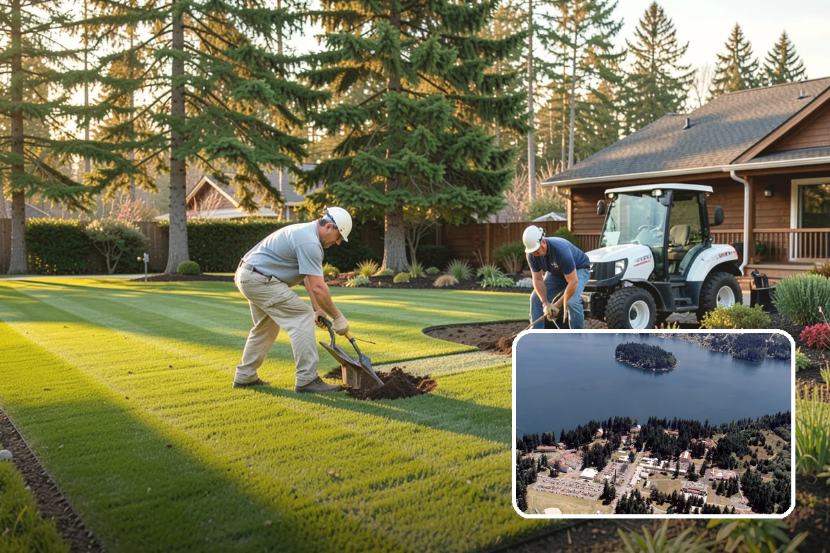 Rubber Mulch Installation in Lakewood, Pierce County, WA - Never decomposes or needs replacing