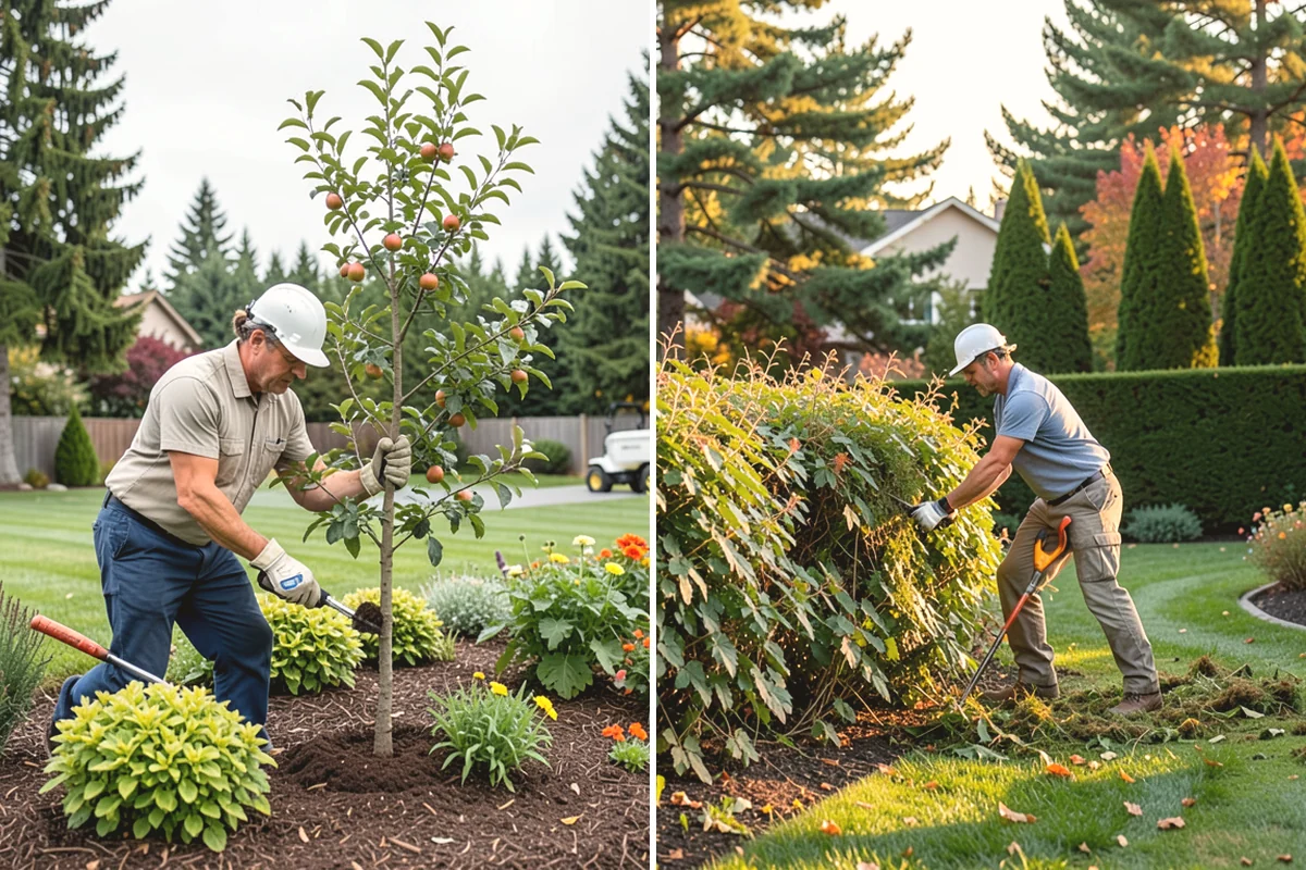 Rubber Mulch Installation in Monroe, Snohomish County, WA - Define and prep the area