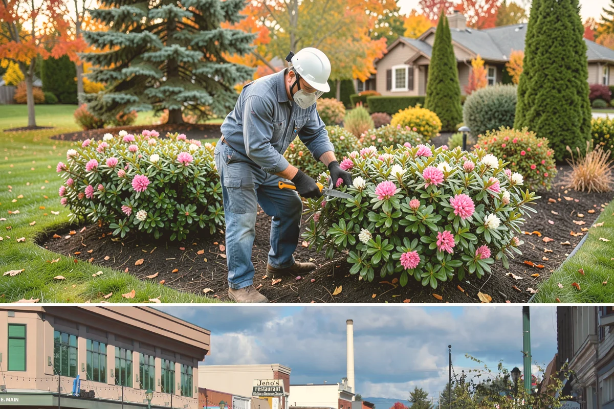 Rubber Mulch Installation in Monroe, Snohomish County, WA - Can be installed year-round.