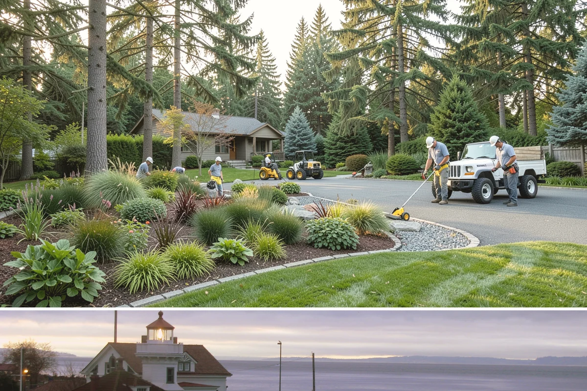 Rubber Mulch Installation in Mukilteo, Snohomish County, WA - Can be installed year-round.