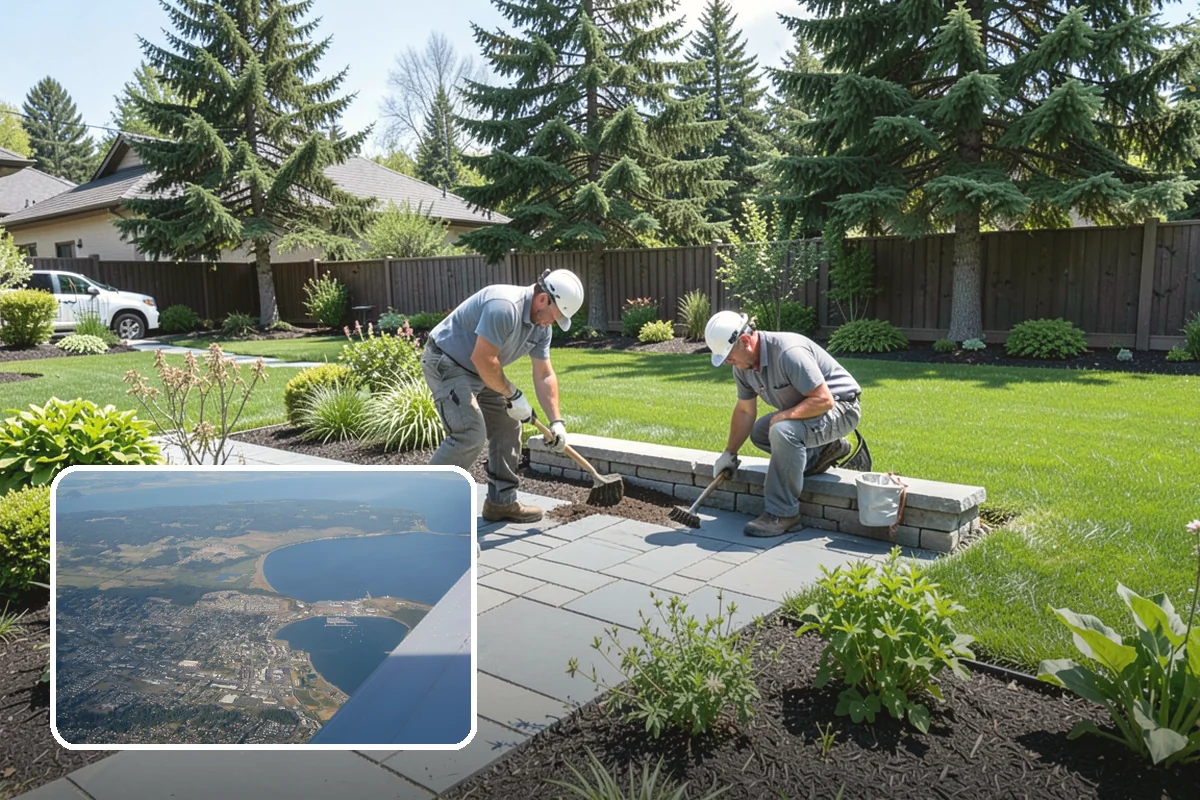 Rubber Mulch Installation in Oak Harbor, Island County, WA - Never decomposes or needs replacing