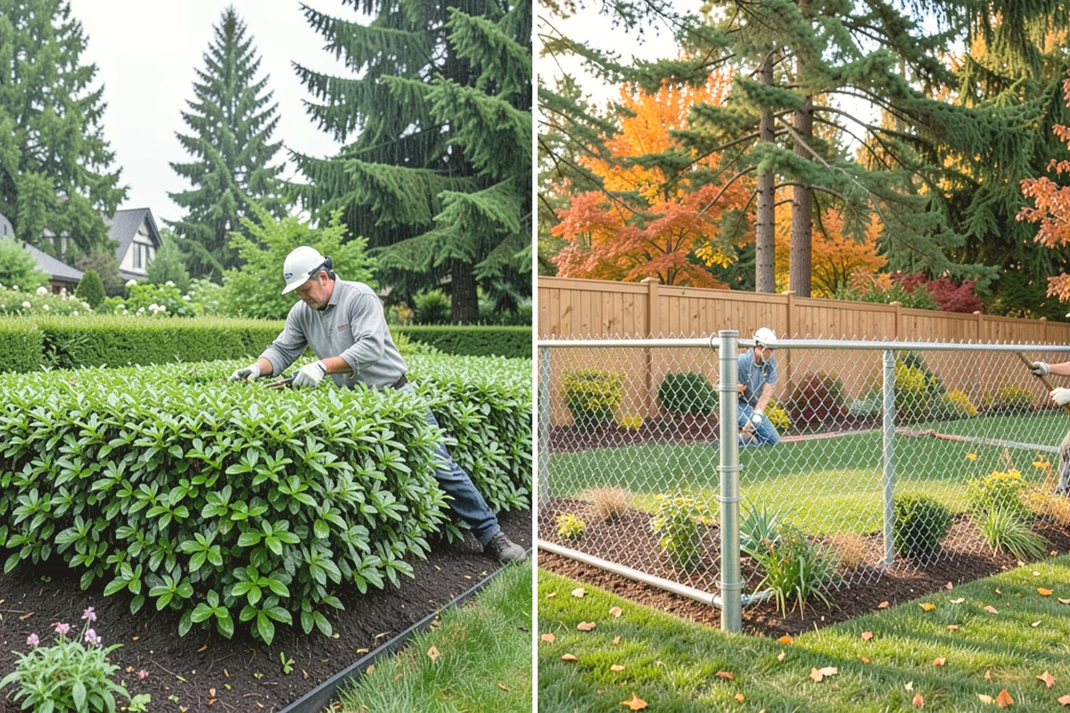 Rubber Mulch Installation in Oak Harbor, Island County, WA - Define and prep the area