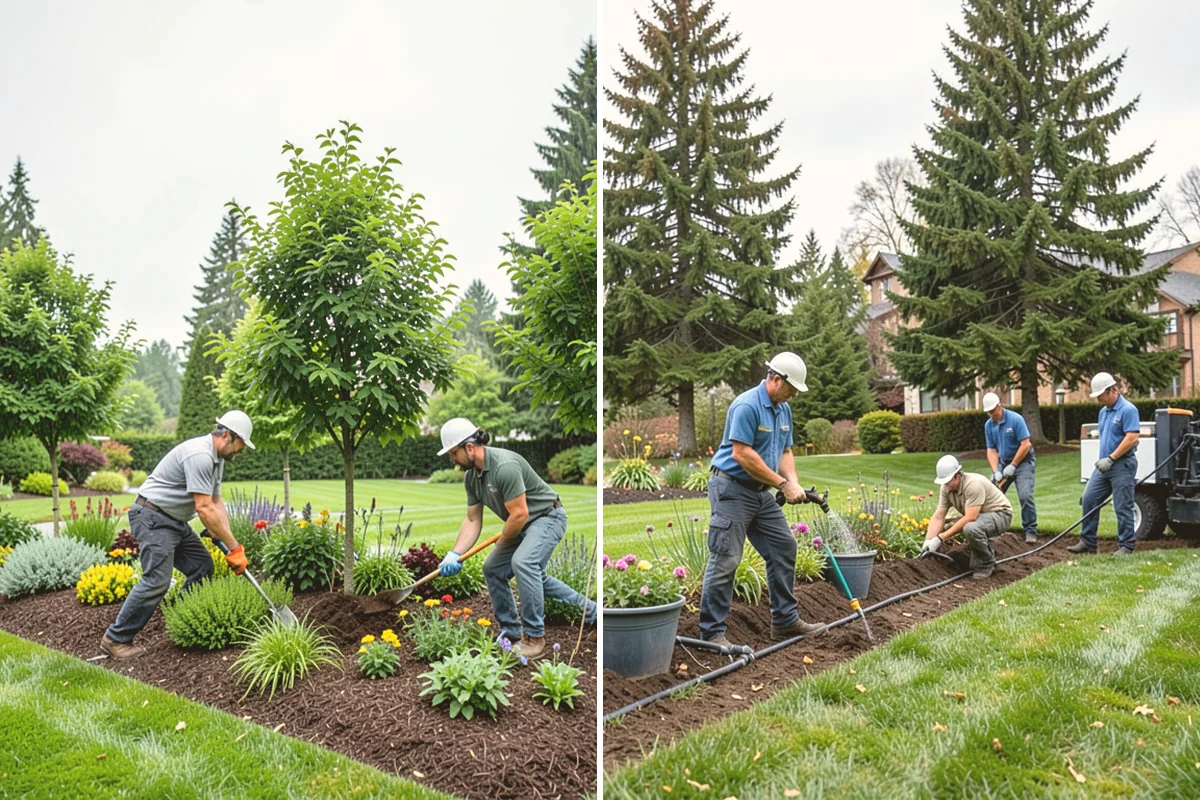 Rubber Mulch Installation in Orting, Pierce County, WA - Define and prep the area