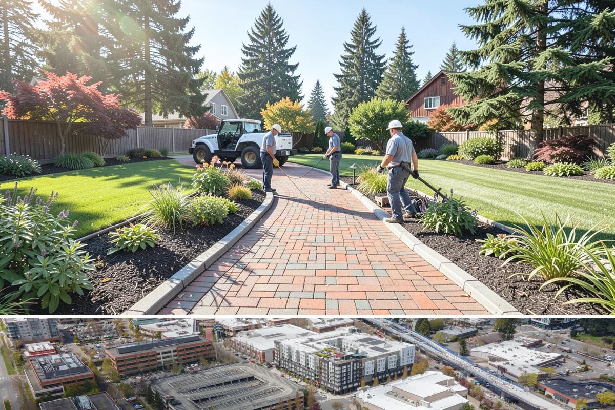 Rubber Mulch Installation in Redmond, King County, WA - Can be installed year-round.