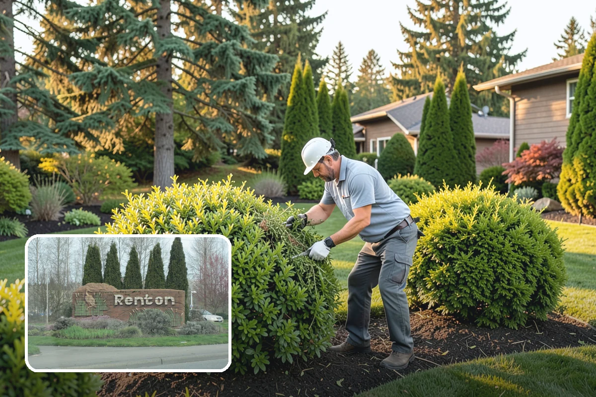 Rubber Mulch Installation in Renton, King County, WA - Never decomposes or needs replacing