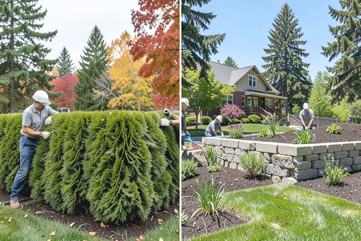Rubber Mulch Installation in Roy, Pierce County, WA - Define and prep the area