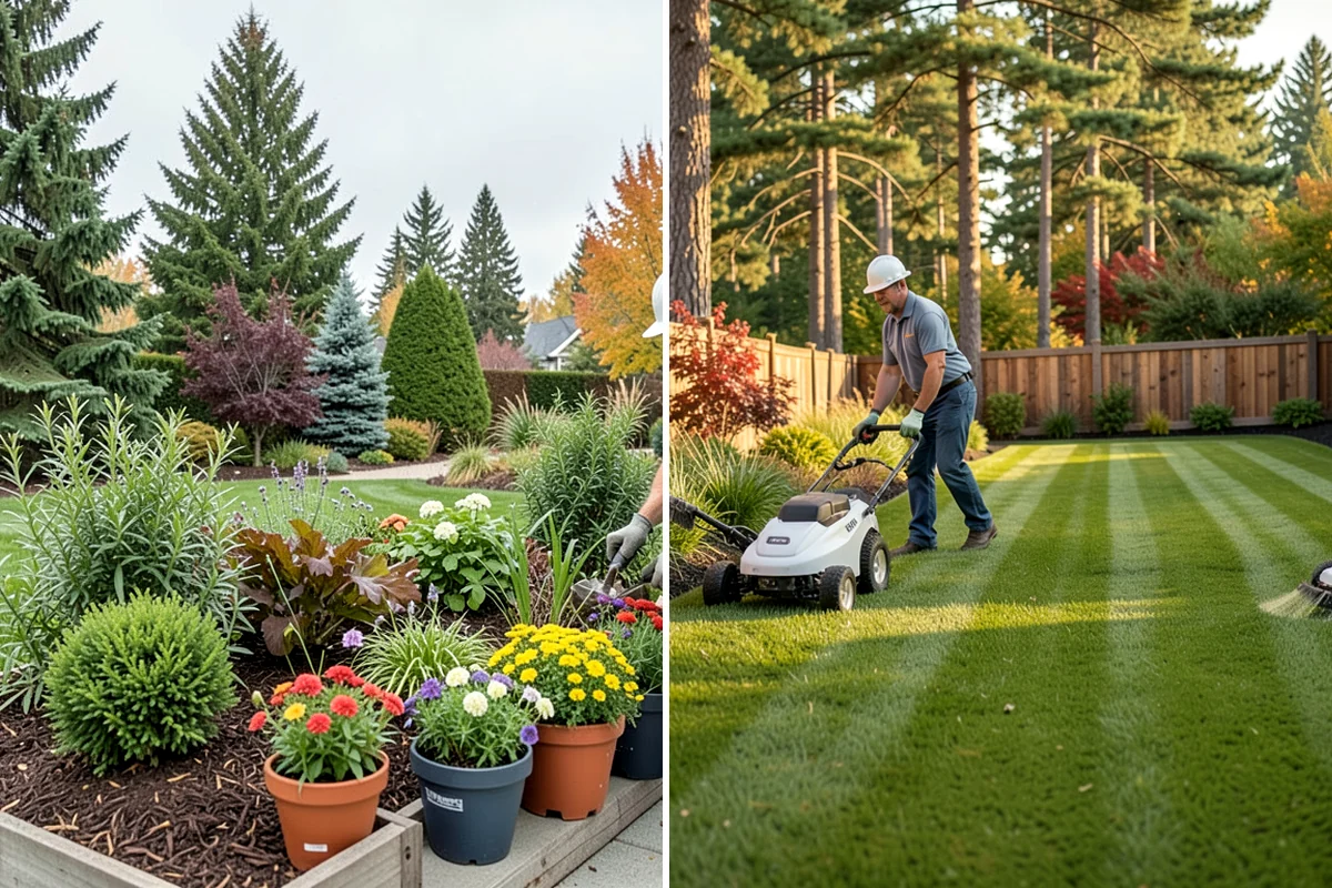 Rubber Mulch Installation in SeaTac, King County, WA - Define and prep the area