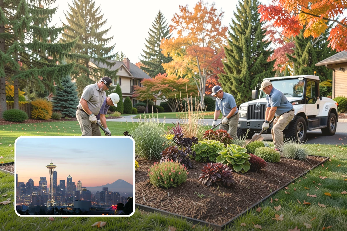 Rubber Mulch Installation in Seattle, King County, WA - Never decomposes or needs replacing
