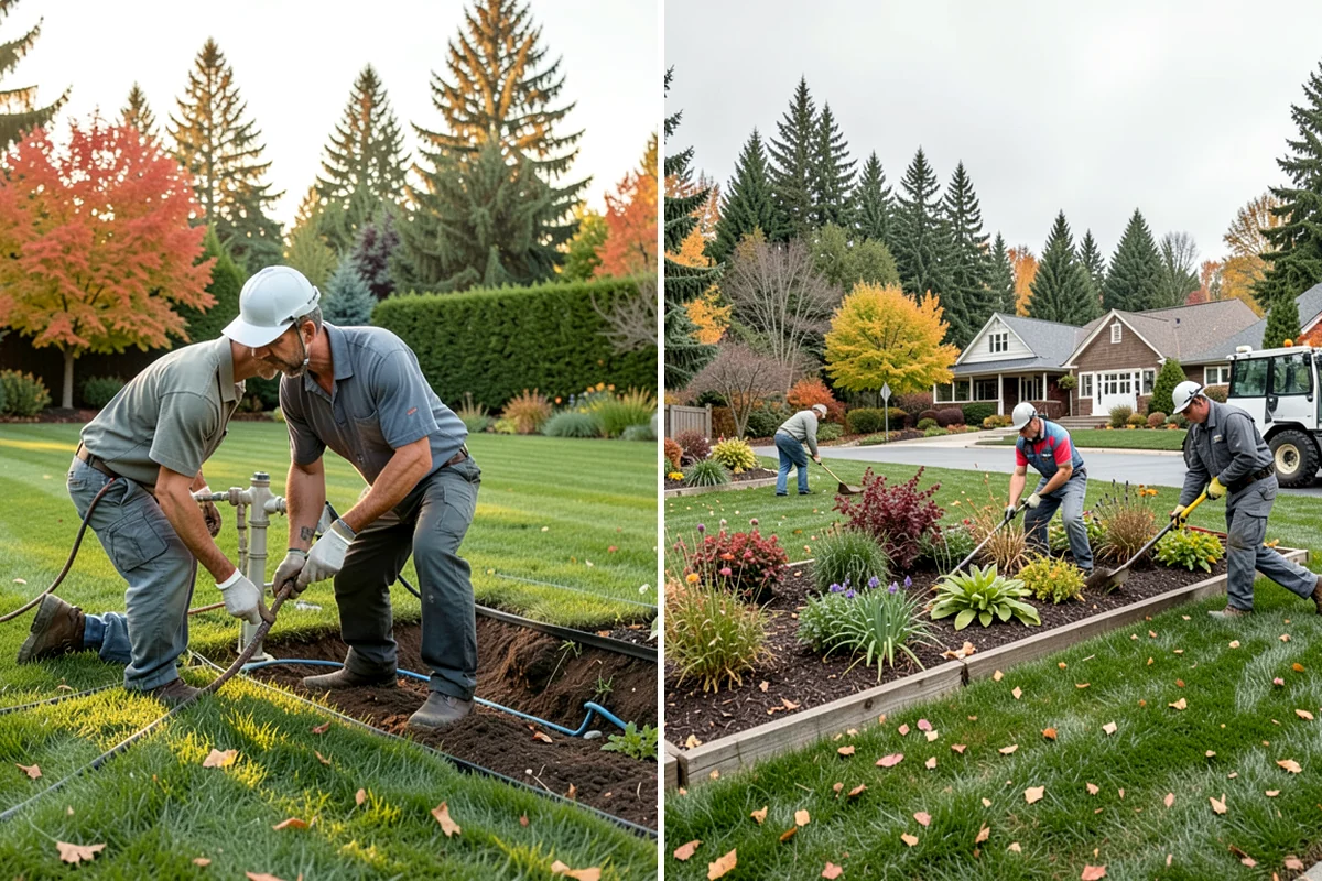 Rubber Mulch Installation in Shoreline, King County, WA - Define and prep the area