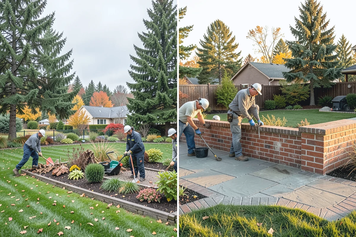 Rubber Mulch Installation in Sumner, Pierce County, WA - Define and prep the area