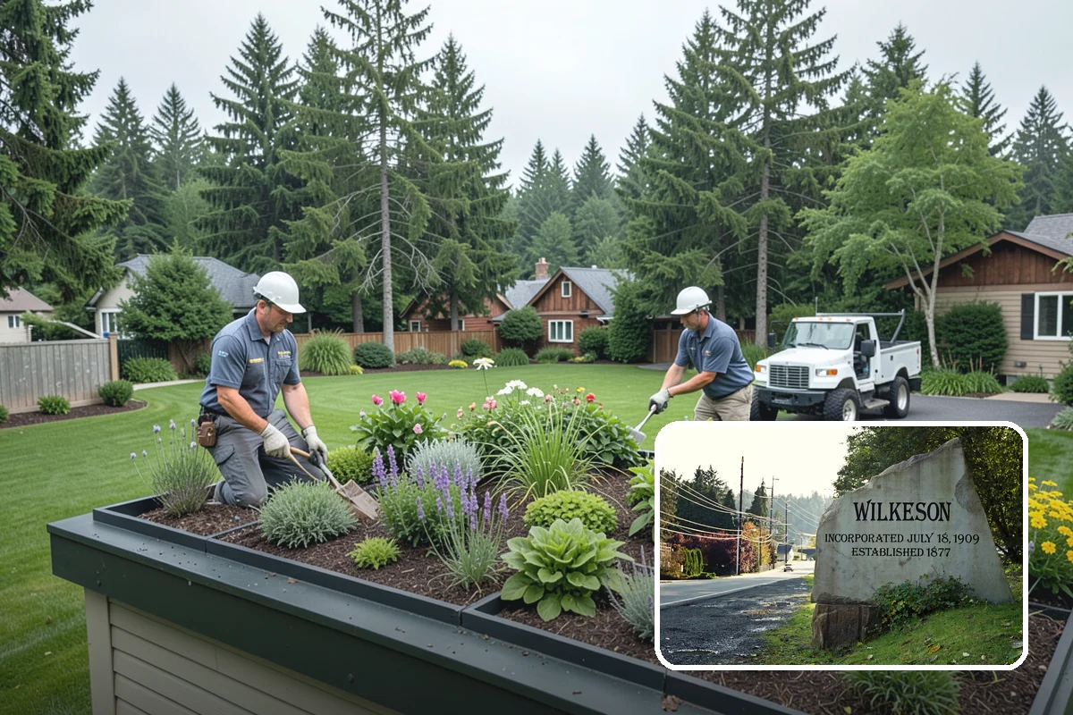 Rubber Mulch Installation in Wilkeson, Pierce County, WA - Never decomposes or needs replacing