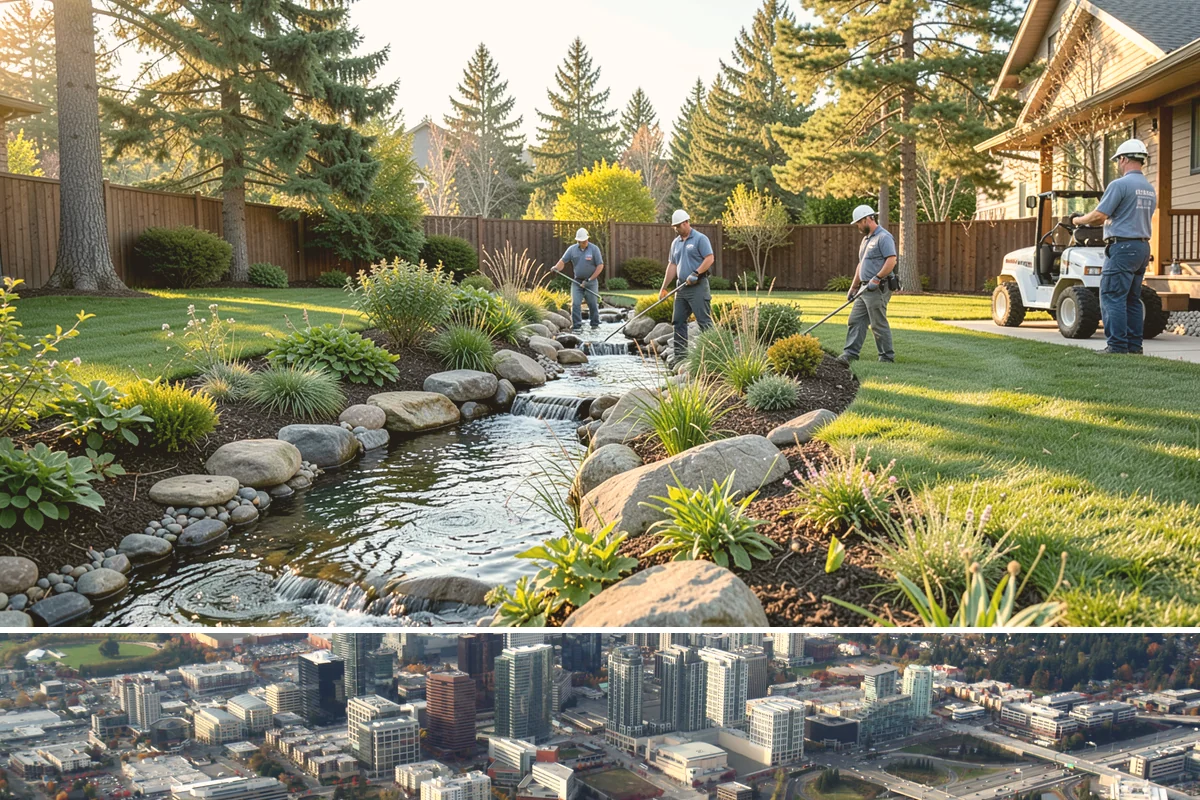 Seasonal Color Rotation in Bellevue, King County, WA - Rotated on a seasonal schedule throughout the year.