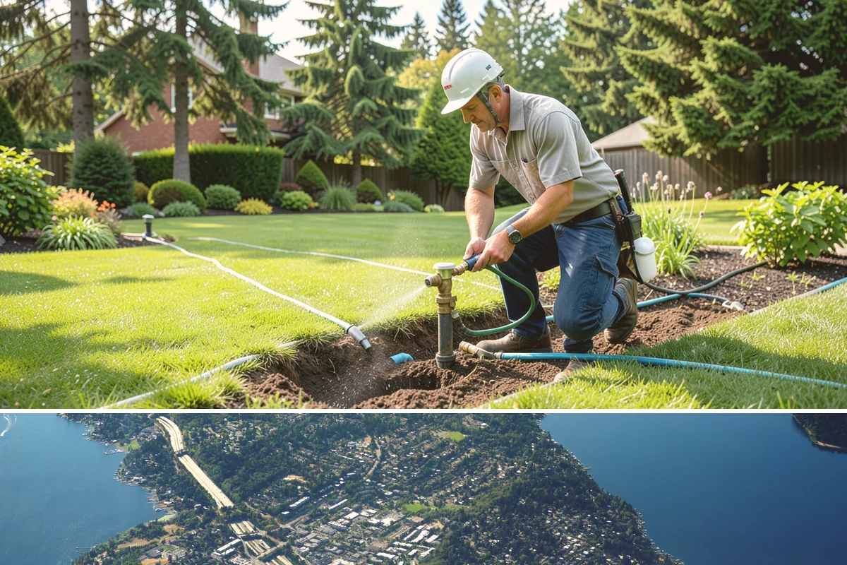 Seasonal Color Rotation in Mercer Island, King County, WA - Rotated on a seasonal schedule throughout the year.
