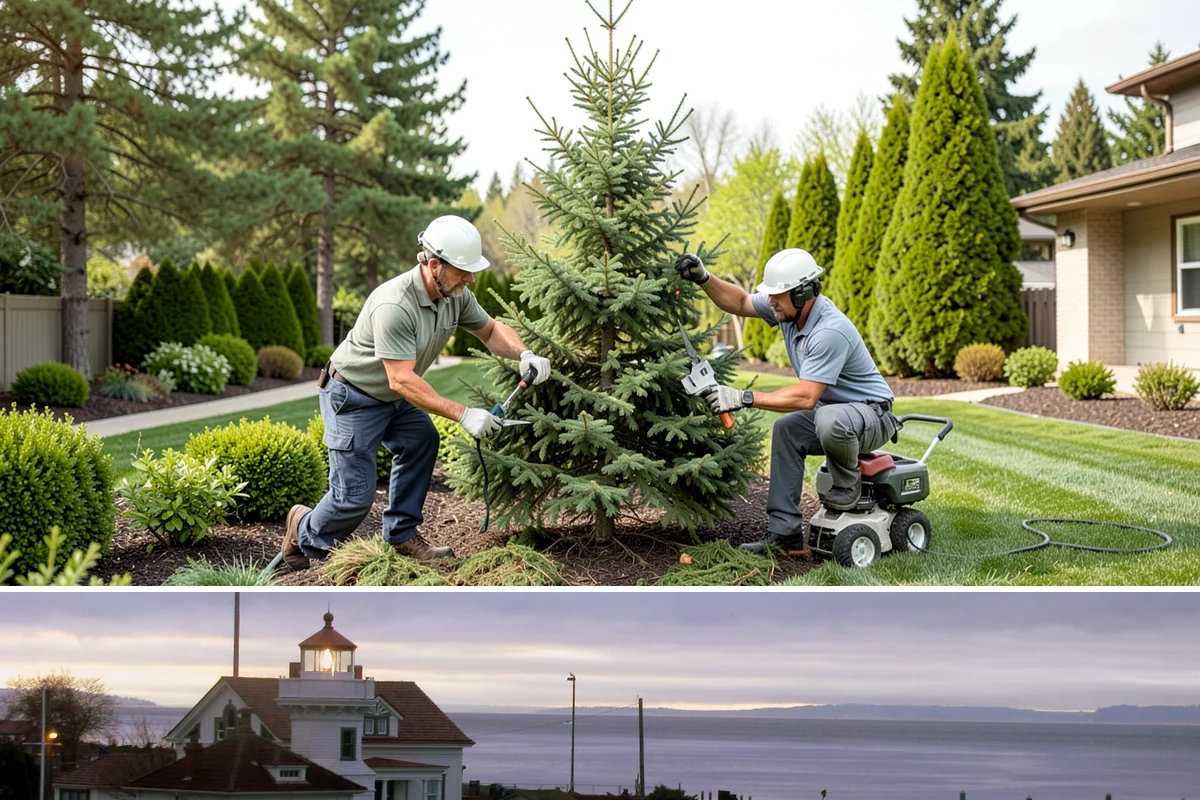 Seasonal Color Rotation in Mukilteo, Snohomish County, WA - Rotated on a seasonal schedule throughout the year.