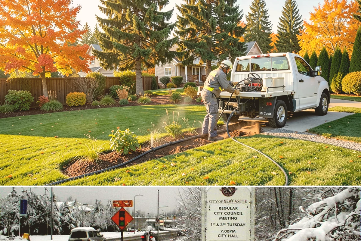 Seasonal Color Rotation in Newcastle, King County, WA - Rotated on a seasonal schedule throughout the year.