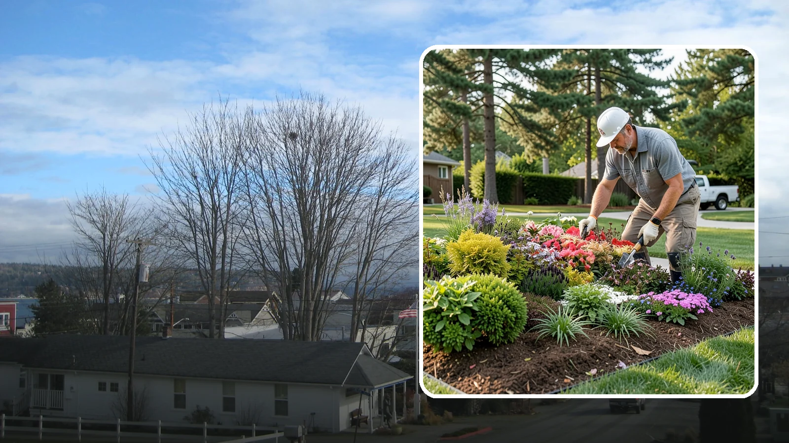 Seasonal Planting in Langley, Island County, WA - We refresh beds and containers with color and structure chosen to thrive in the Pacific Northwest's mild, wet seasons.