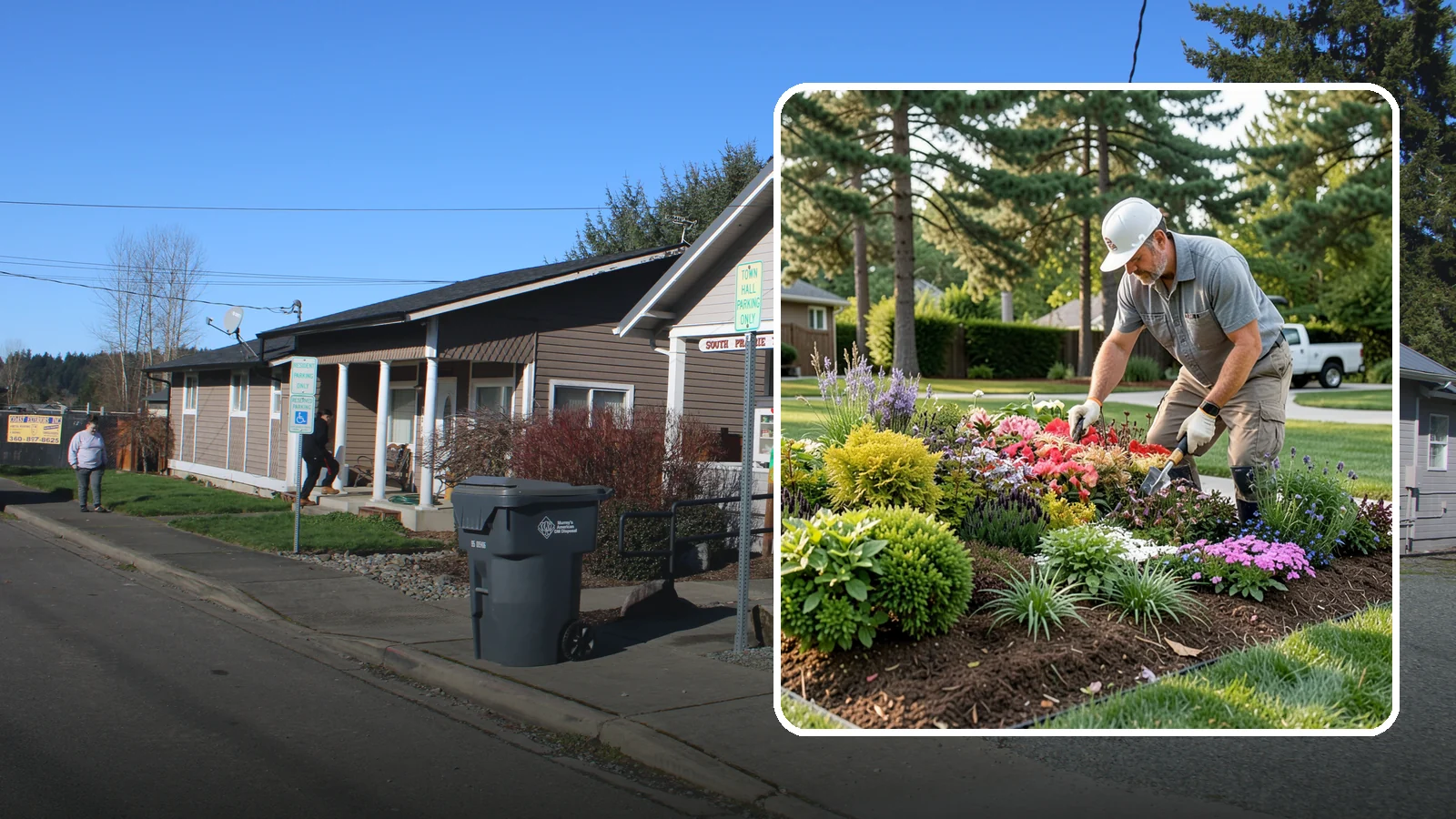 Seasonal Planting in South Prairie, Pierce County, WA - We refresh beds and containers with color and structure chosen to thrive in the Pacific Northwest's mild, wet seasons.