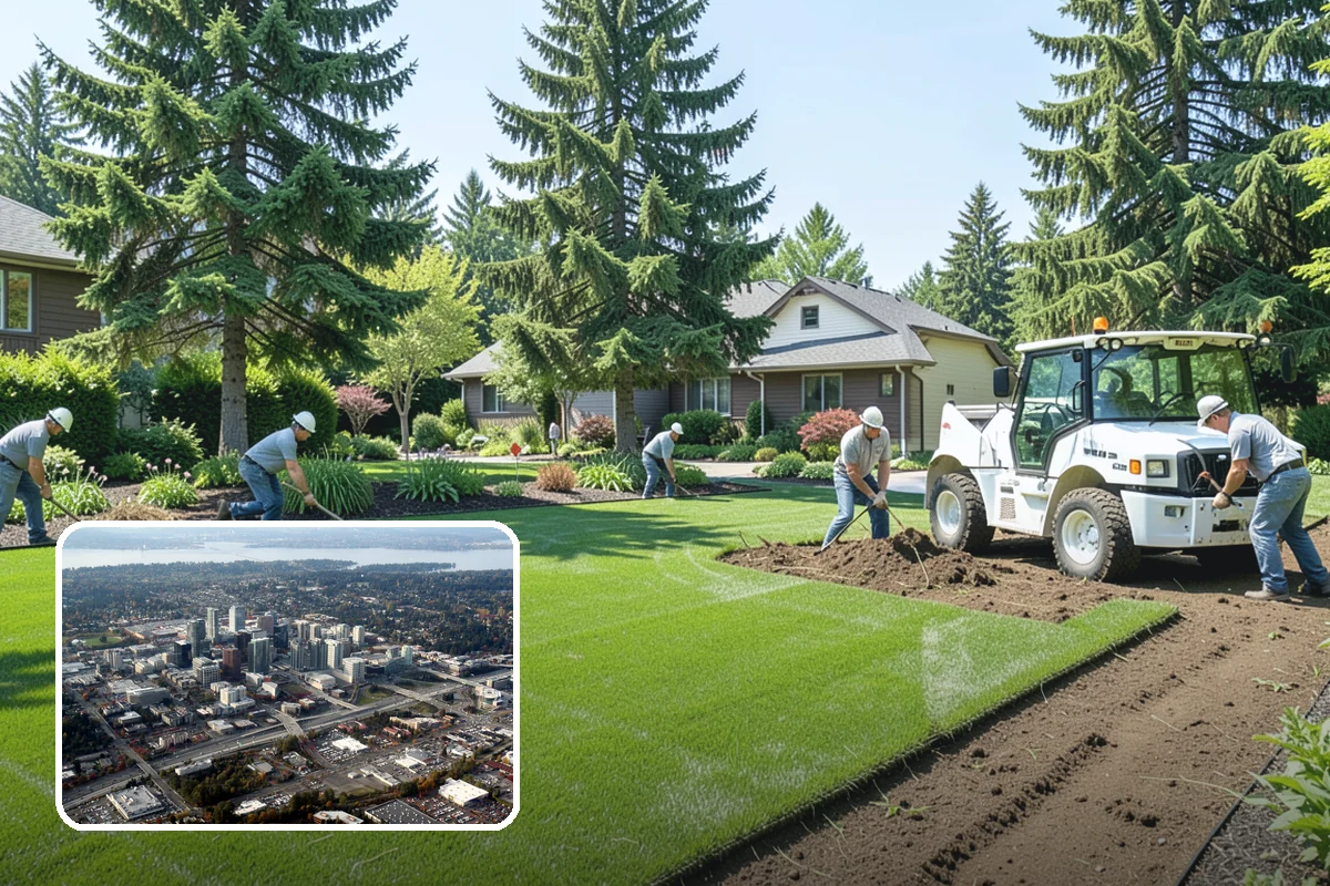 Seating Wall Installation in Bellevue, King County, WA - Permanent seating without clutter