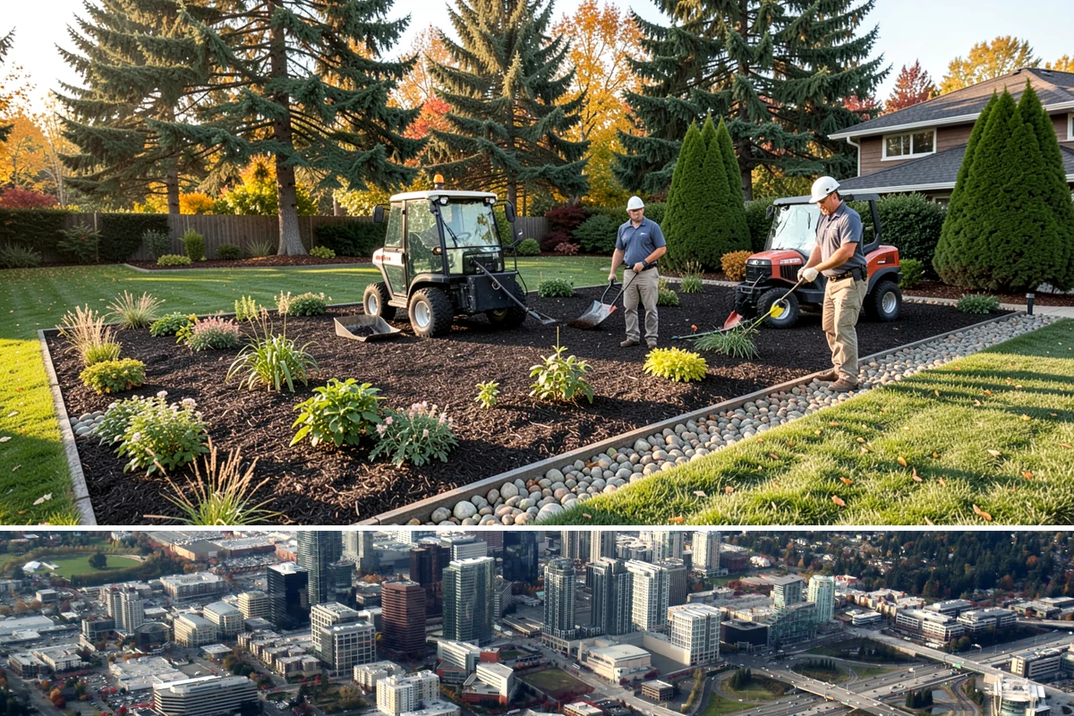 Seating Wall Installation in Bellevue, King County, WA - Best built spring through fall.