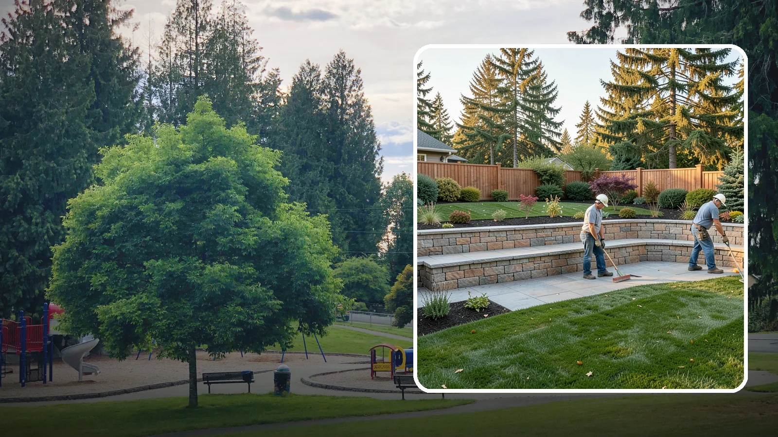 Seating Wall Installation in Bonney Lake, Pierce County, WA - Built-in seating walls that add permanent seating and definition to patios and gathering spaces.