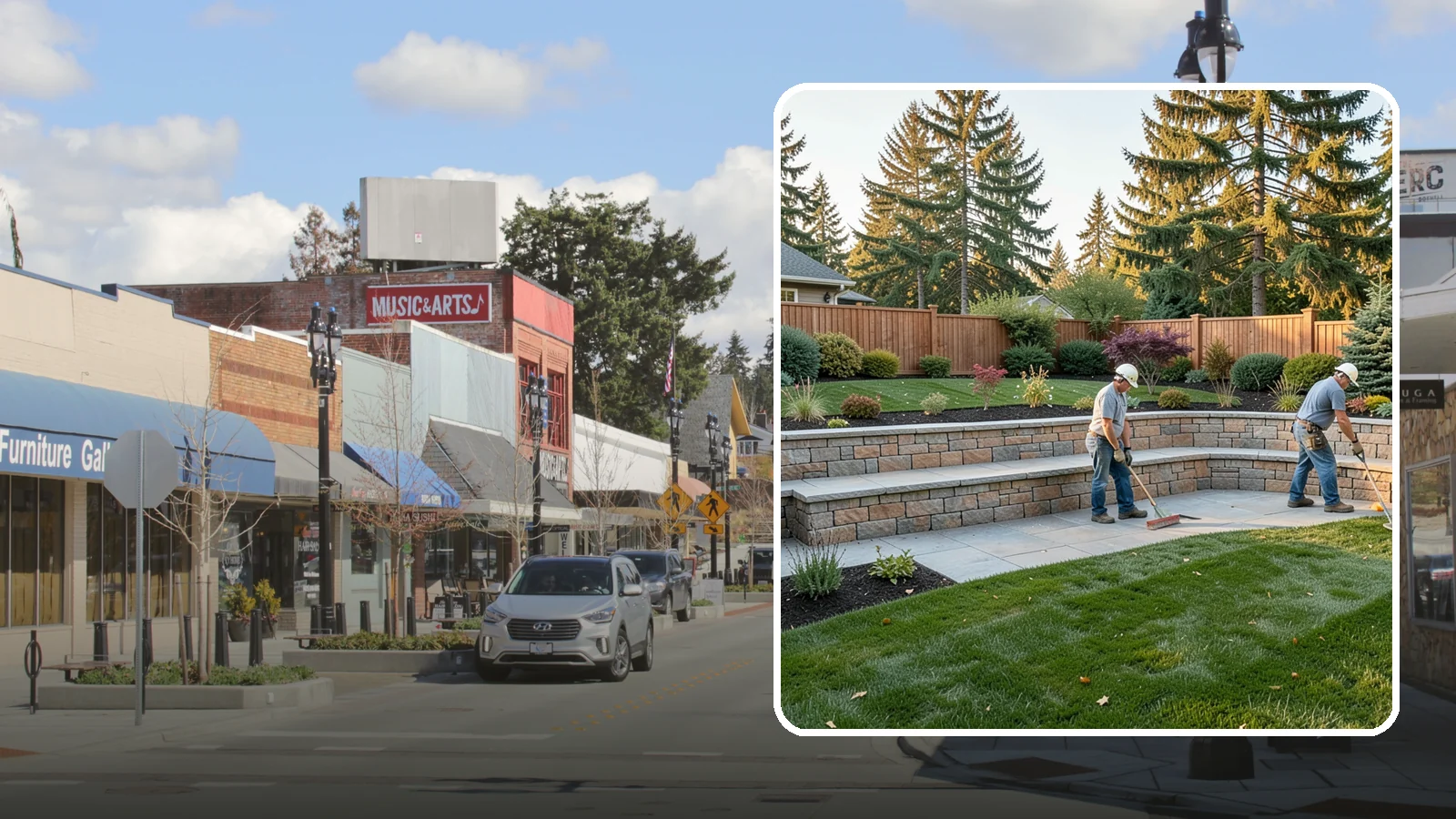 Seating Wall Installation in Bothell, King County, WA - Built-in seating walls that add permanent seating and definition to patios and gathering spaces.