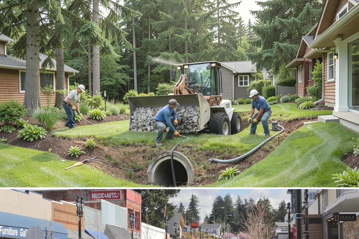 Seating Wall Installation in Bothell, King County, WA - Best built spring through fall.