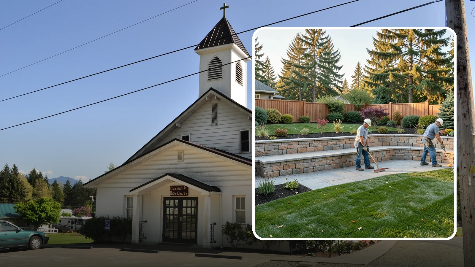 Seating Wall Installation in Concrete, Skagit County, WA - Built-in seating walls that add permanent seating and definition to patios and gathering spaces.