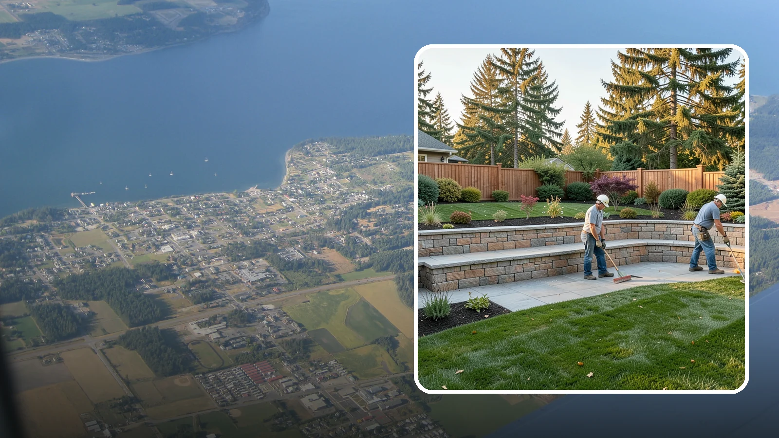 Seating Wall Installation in Coupeville, Island County, WA - Built-in seating walls that add permanent seating and definition to patios and gathering spaces.