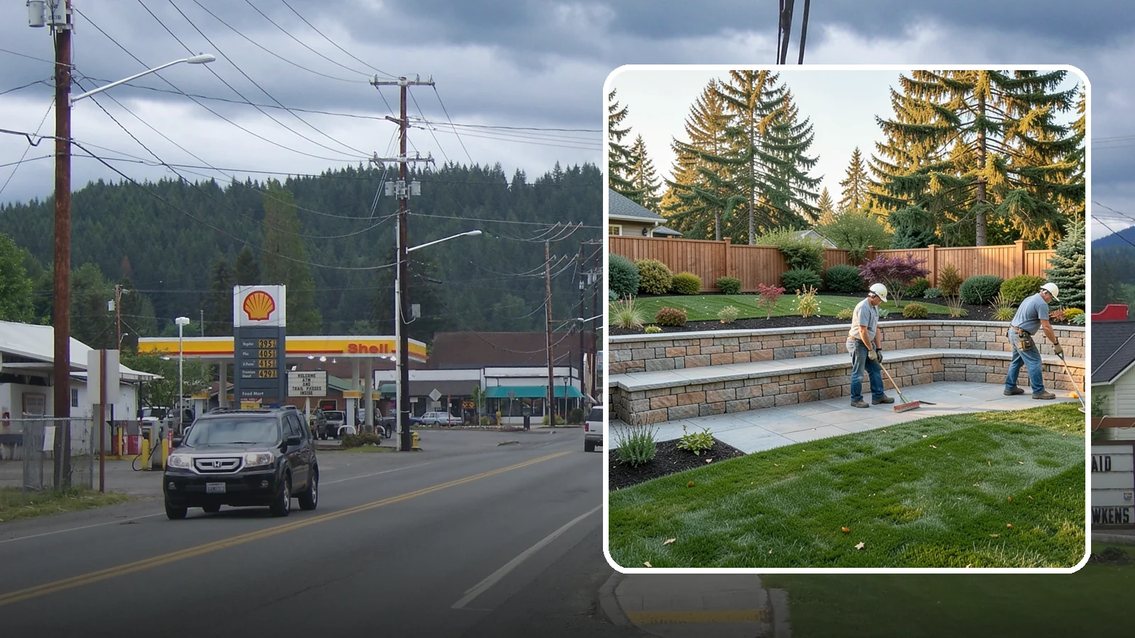 Seating Wall Installation in Granite Falls, Snohomish County, WA - Built-in seating walls that add permanent seating and definition to patios and gathering spaces.