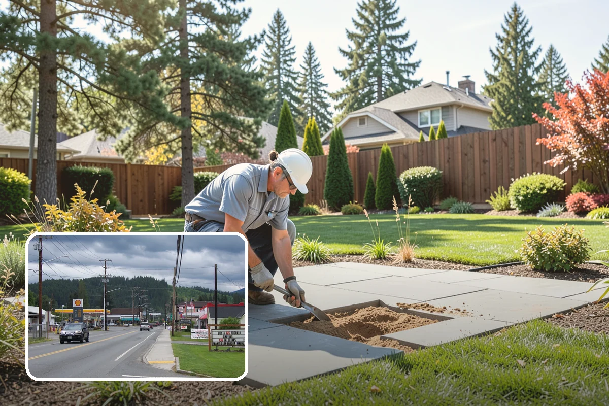 Seating Wall Installation in Granite Falls, Snohomish County, WA - Permanent seating without clutter