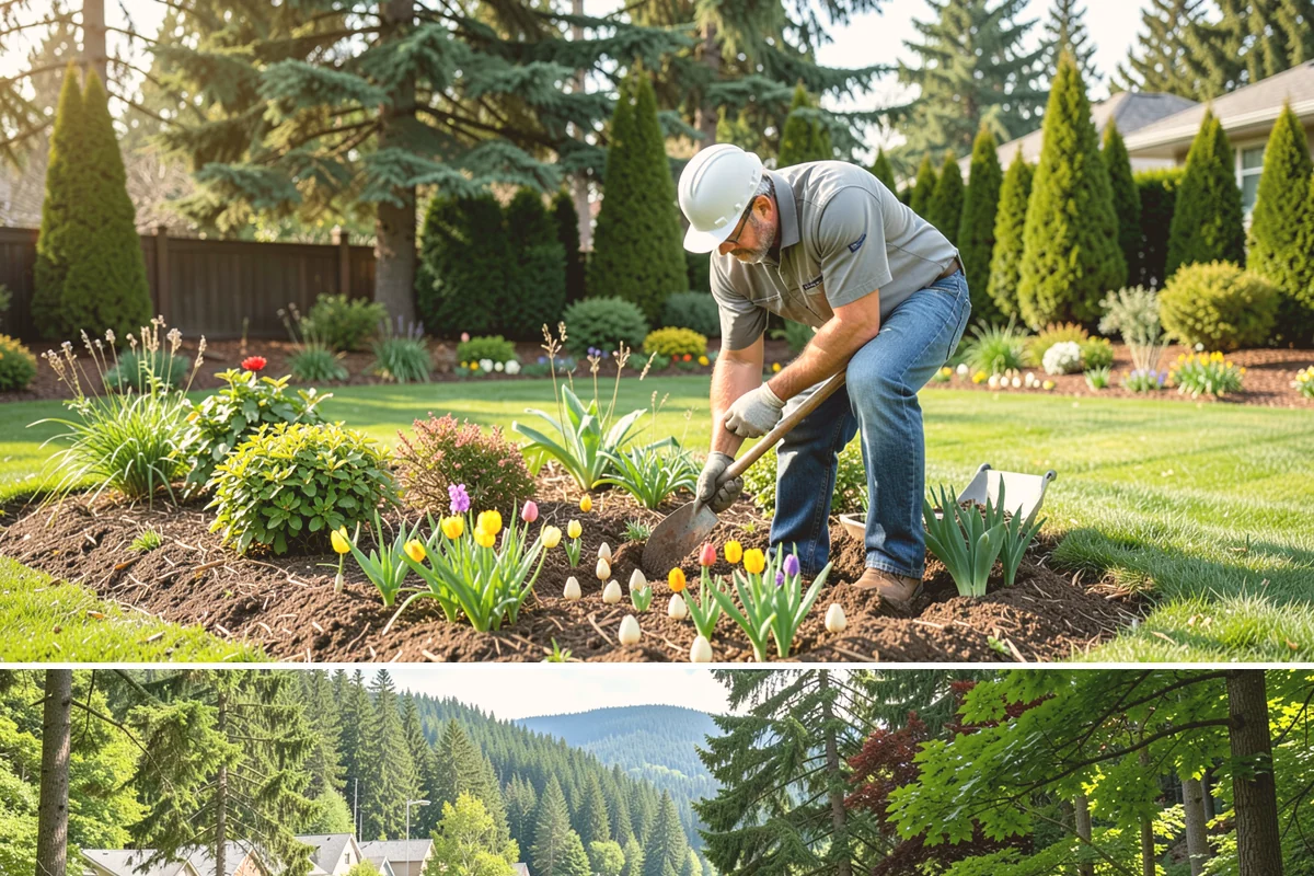 Seating Wall Installation in Lake Forest Park, King County, WA - Best built spring through fall.