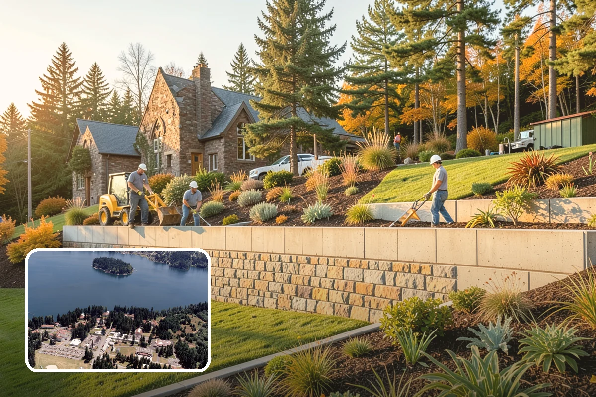 Seating Wall Installation in Lakewood, Pierce County, WA - Permanent seating without clutter