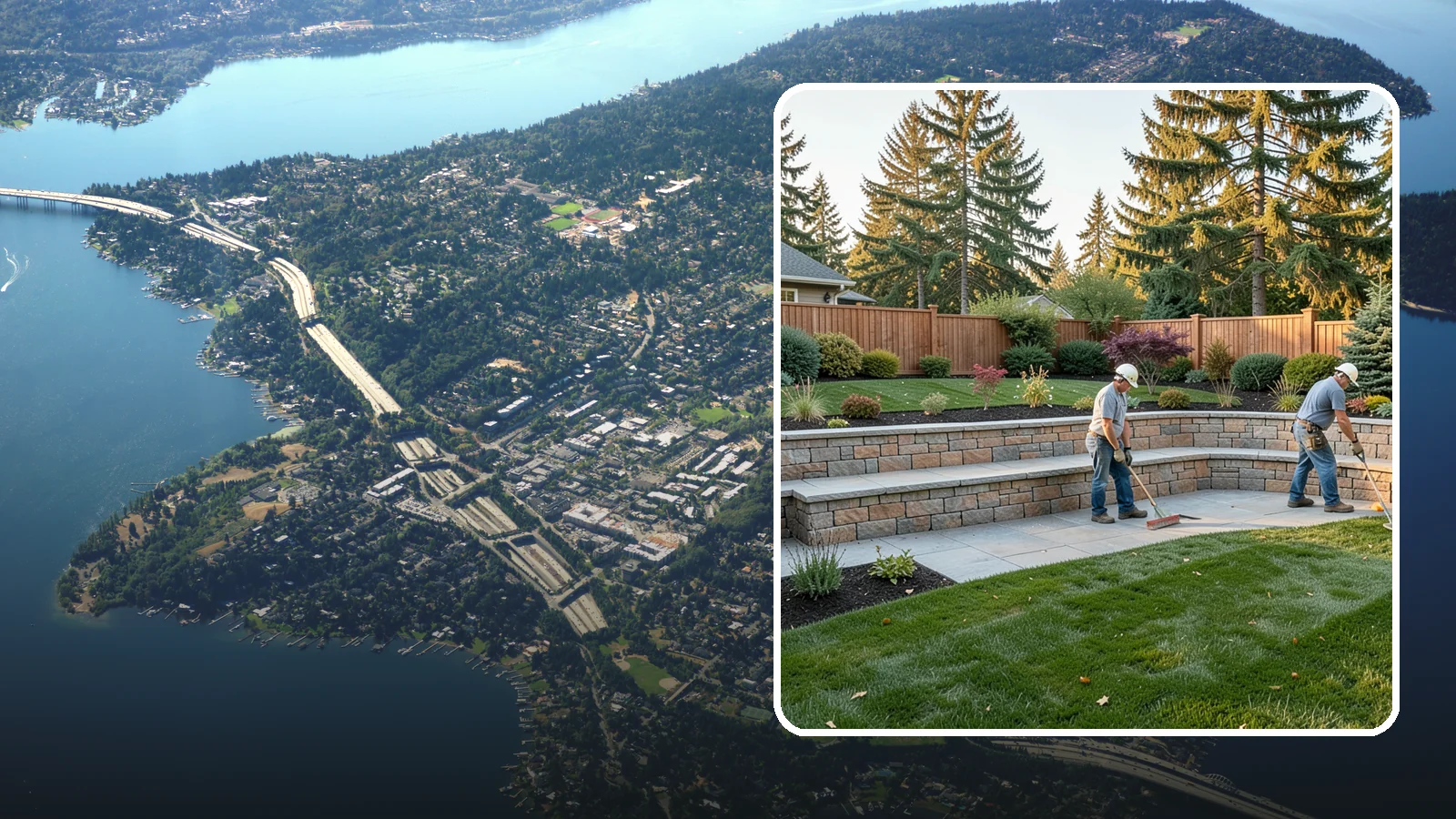 Seating Wall Installation in Mercer Island, King County, WA - Built-in seating walls that add permanent seating and definition to patios and gathering spaces.