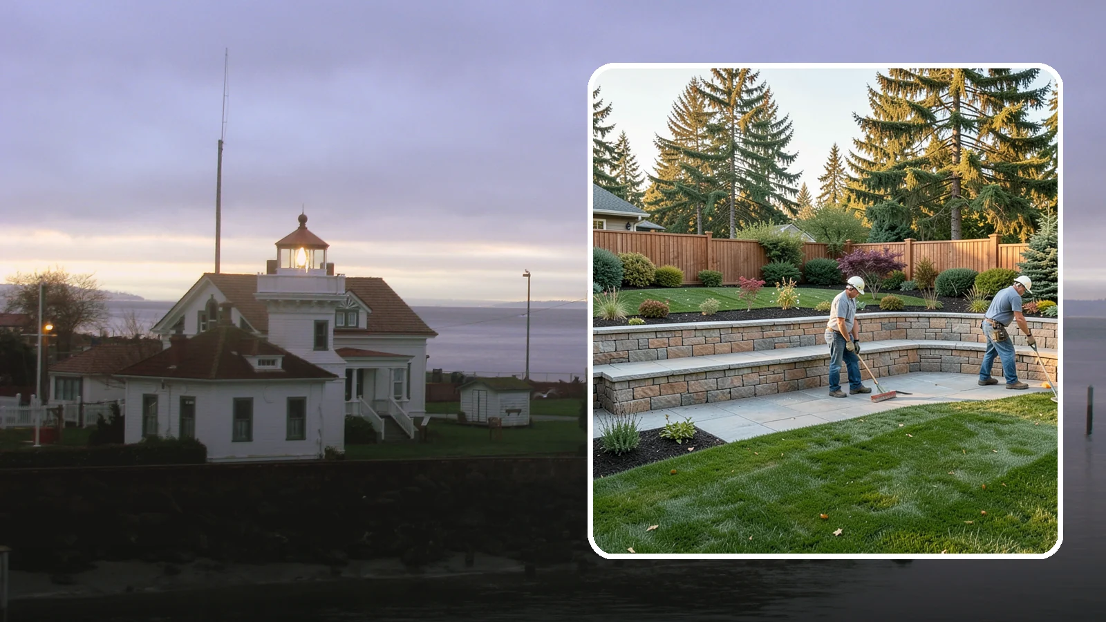 Seating Wall Installation in Mukilteo, Snohomish County, WA - Built-in seating walls that add permanent seating and definition to patios and gathering spaces.