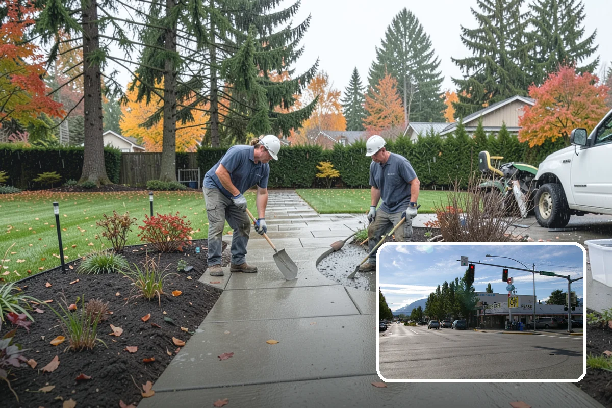 Seating Wall Installation in North Bend, King County, WA - Permanent seating without clutter