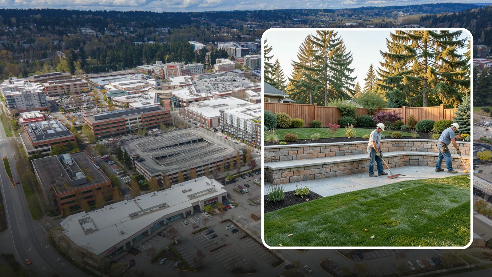 Seating Wall Installation in Redmond, King County, WA - Built-in seating walls that add permanent seating and definition to patios and gathering spaces.