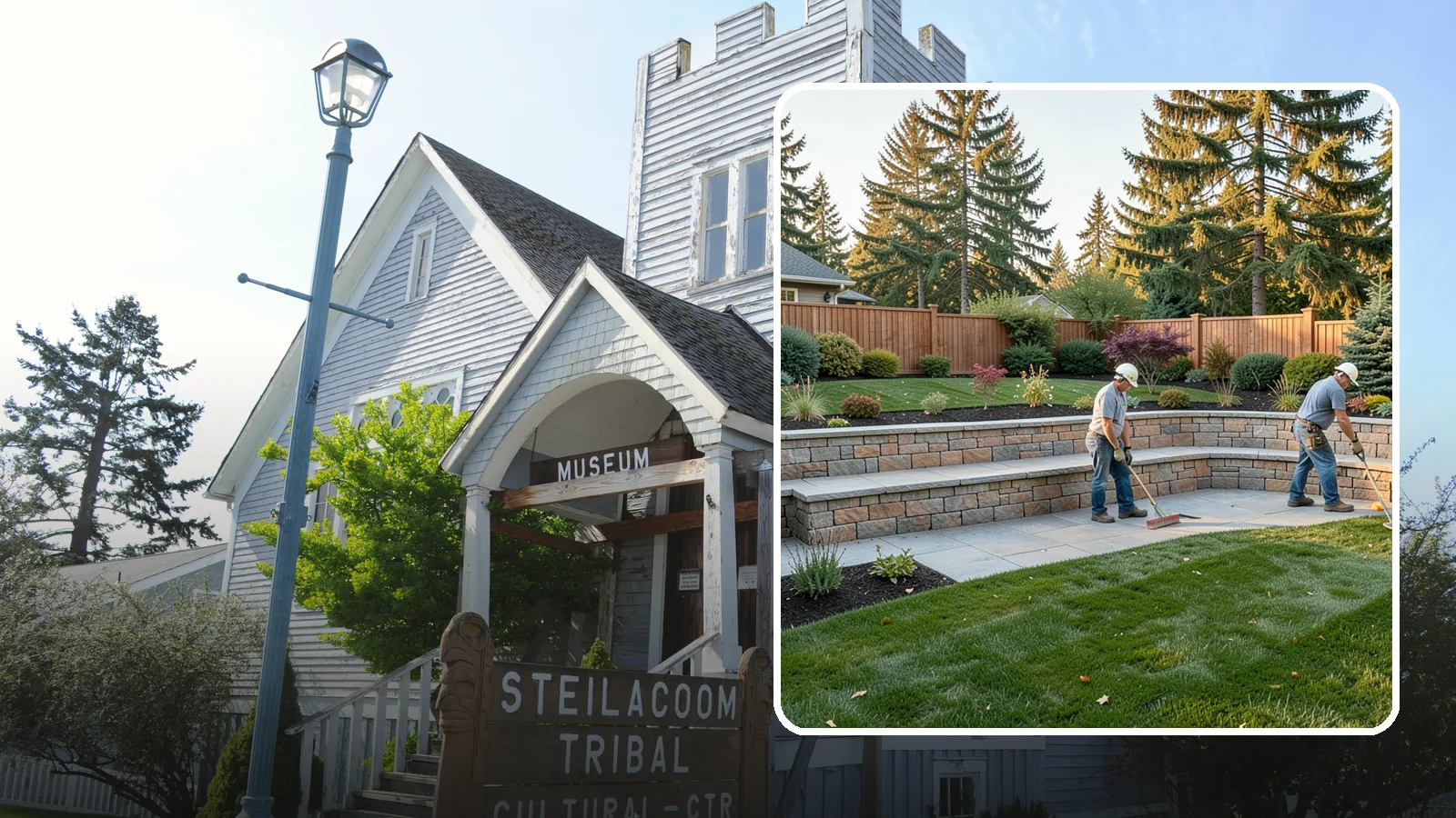 Seating Wall Installation in Steilacoom, Pierce County, WA - Built-in seating walls that add permanent seating and definition to patios and gathering spaces.