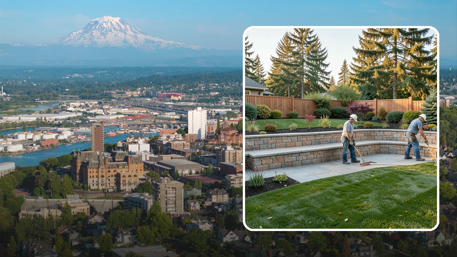Seating Wall Installation in Tacoma, Pierce County, WA - Built-in seating walls that add permanent seating and definition to patios and gathering spaces.