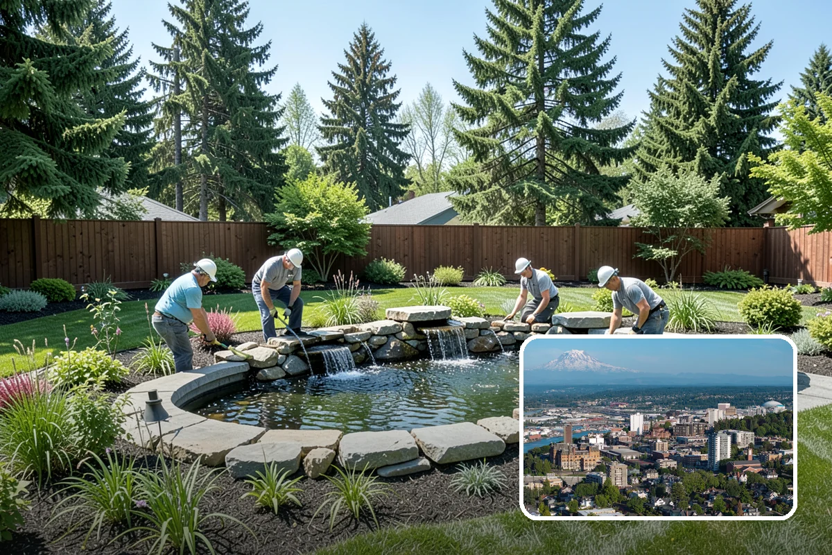 Seating Wall Installation in Tacoma, Pierce County, WA - Permanent seating without clutter