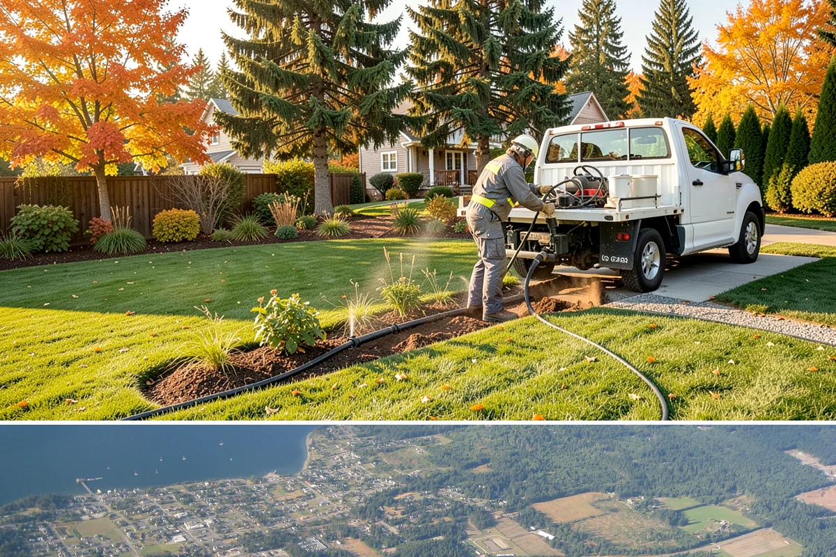 Security Lighting in Coupeville, Island County, WA - Can be installed year-round.