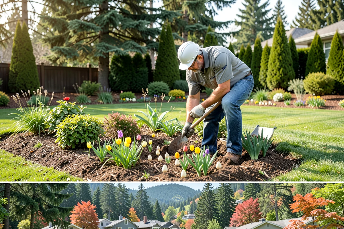 Security Lighting in Fircrest, Pierce County, WA - Can be installed year-round.