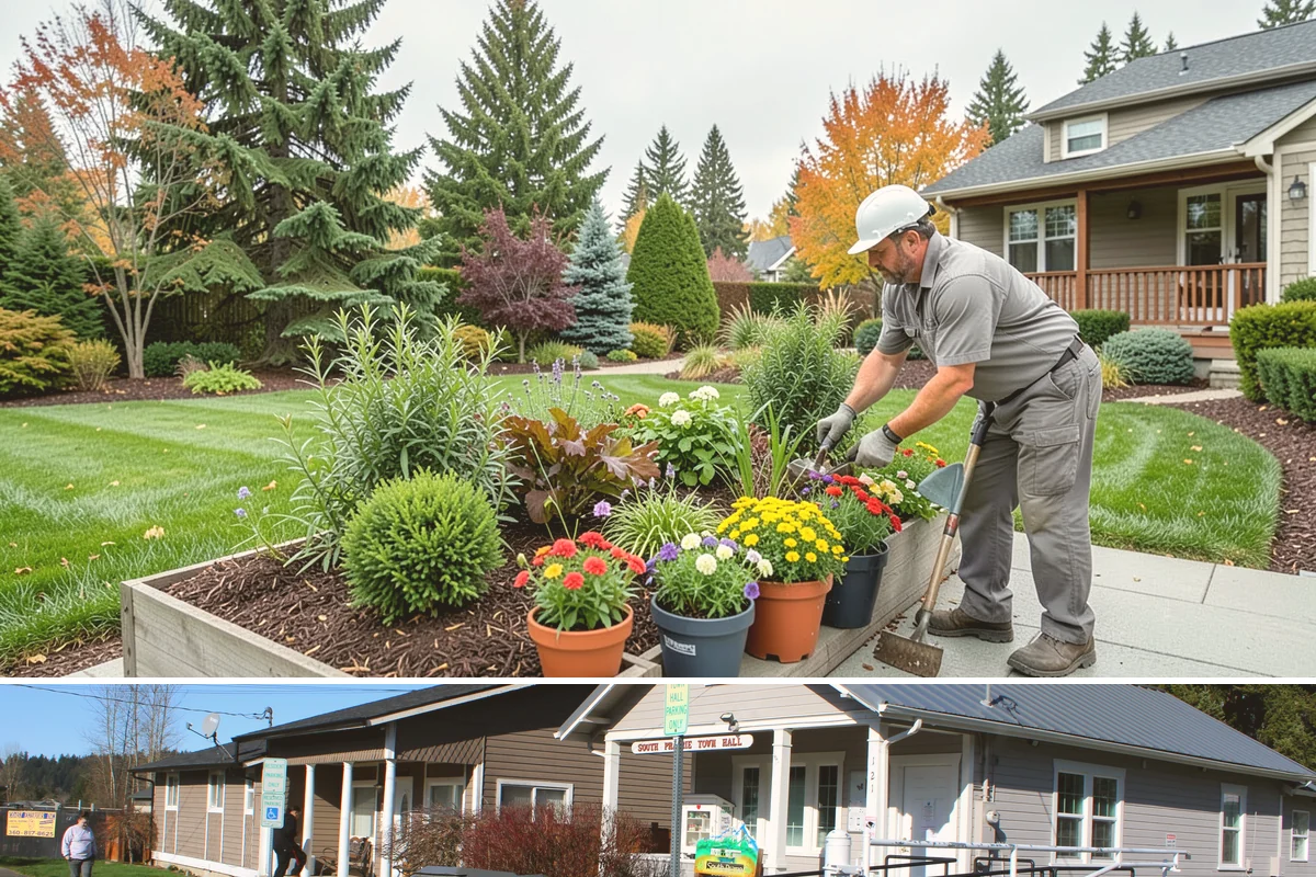 Security Lighting in South Prairie, Pierce County, WA - Can be installed year-round.