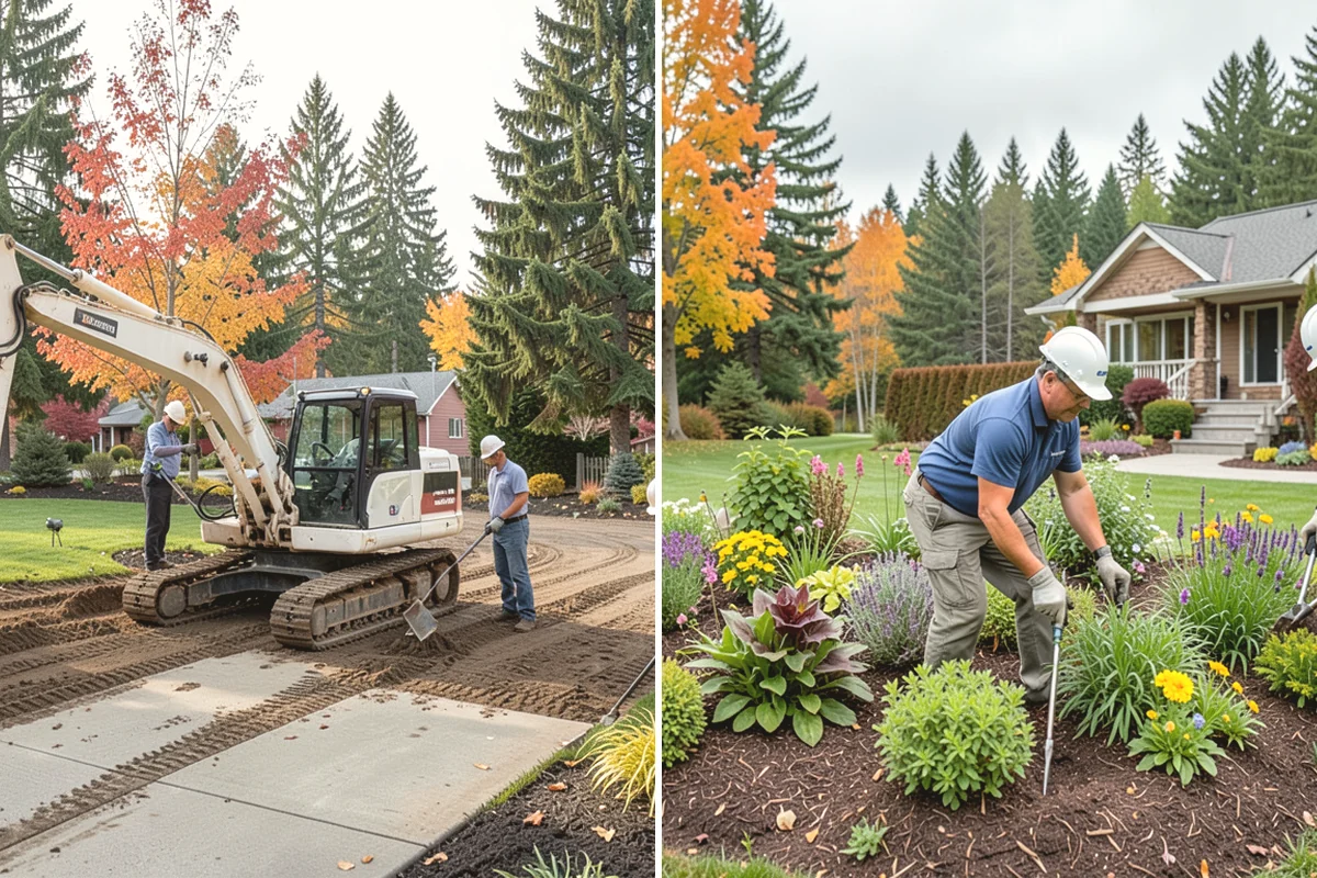 Segmental Block Retaining Wall in Anacortes, Skagit County, WA - Excavate the slope and any geogrid embedment zone
