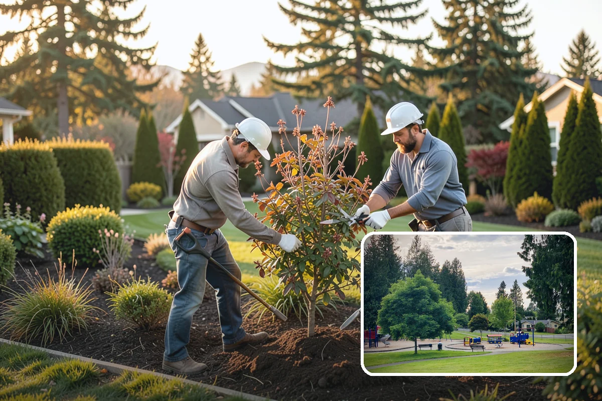 Segmental Block Retaining Wall in Bonney Lake, Pierce County, WA - Handles taller walls with geogrid reinforcement