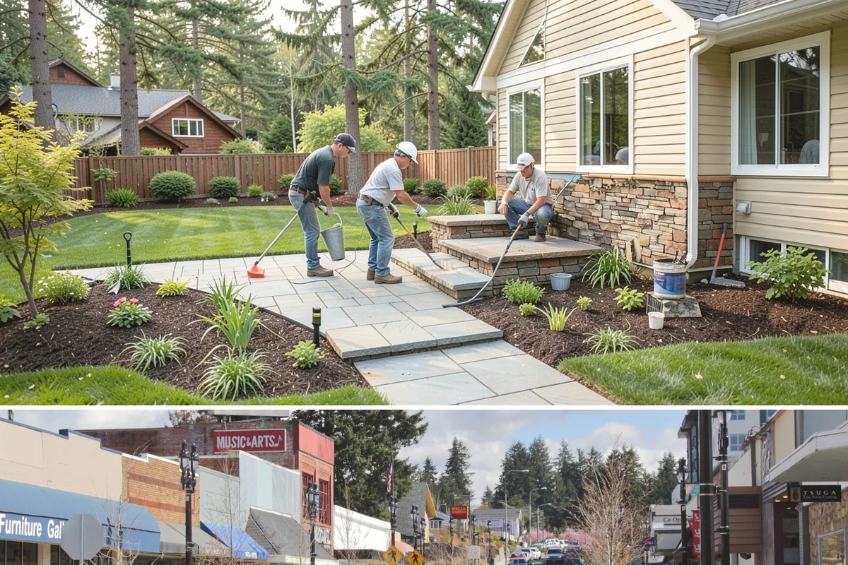 Segmental Block Retaining Wall in Bothell, King County, WA - Ideal in the drier spring-to-autumn window for compaction, but the mortarless system lets our teams install through much of the...