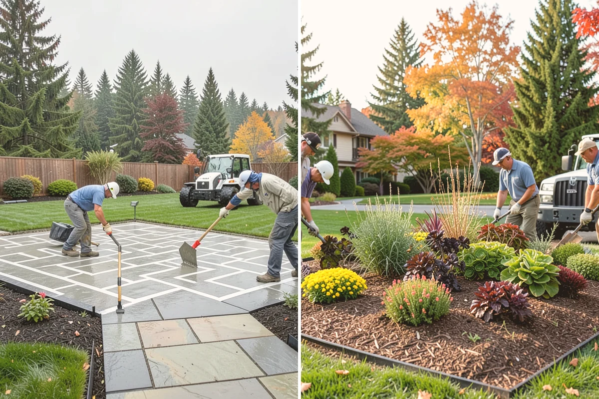 Segmental Block Retaining Wall in Brier, Snohomish County, WA - Excavate the slope and any geogrid embedment zone