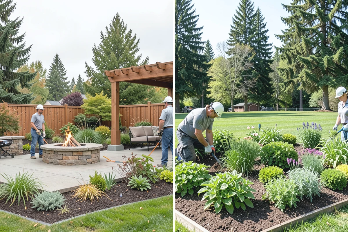 Segmental Block Retaining Wall in Buckley, Pierce County, WA - Excavate the slope and any geogrid embedment zone