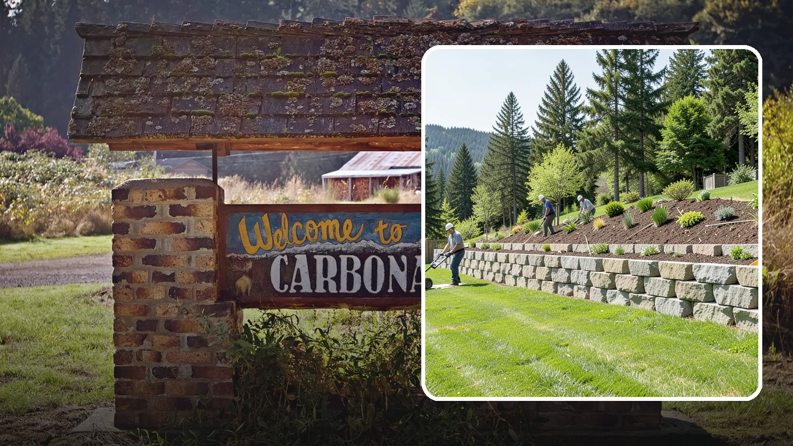 Segmental Block Retaining Wall in Carbonado, Pierce County, WA - An engineered mortarless wall of interlocking segmental units, ideal for taller PNW slopes that demand reinforcement and reliable...